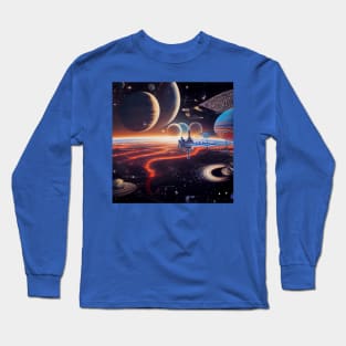 Interplanetary Spaceport Long Sleeve T-Shirt